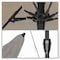 California Umbrella 9' Bronze Aluminum Market Patio Umbrella, Sunbrella Linen Sesame 194061337349 - alternate 2